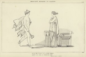 El mensaje de Mercurio a Calipso de John Flaxman